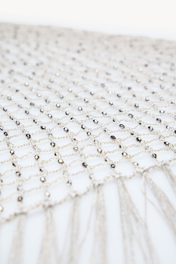 Hoss Intropia Malia. Chal bordado con abalorios Gris