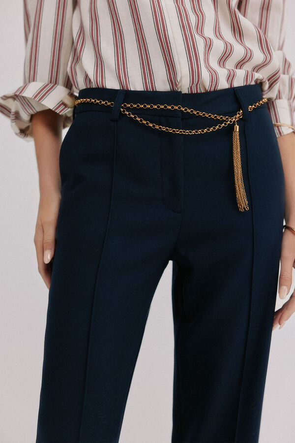 Hoss Intropia Poppy. Pantal&oacute;n recto Negro