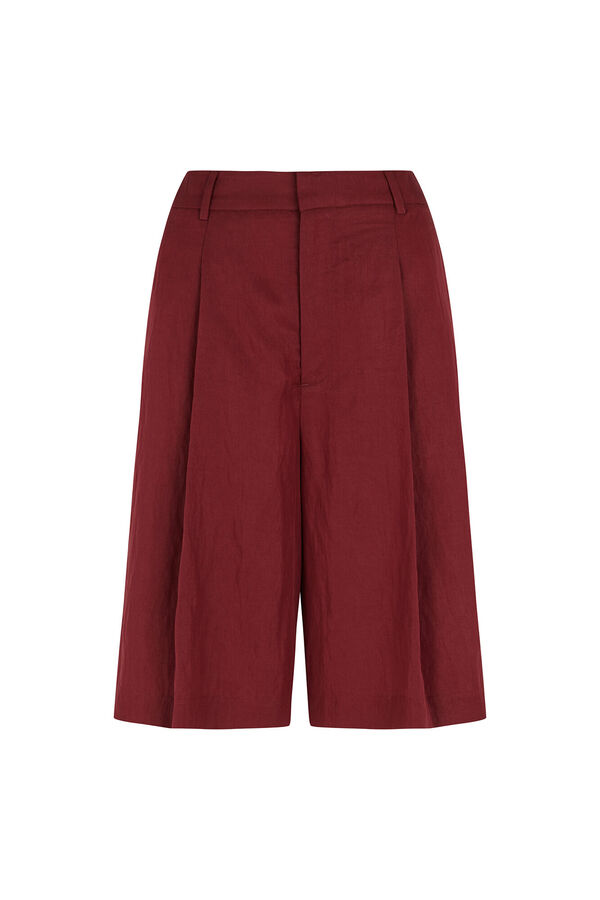 Hoss Intropia Paisley. Bermudas flu&iacute;das Vino