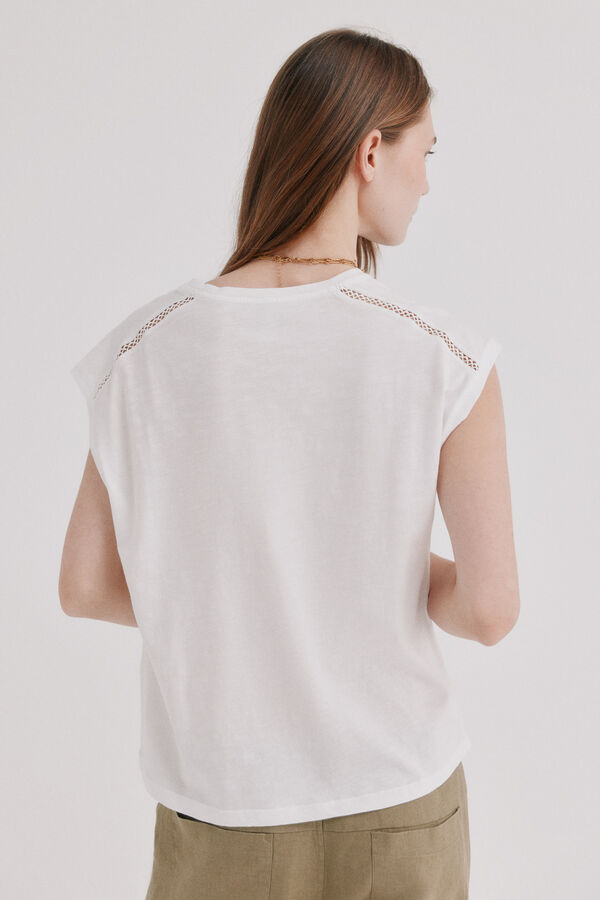 Hoss Intropia Miriam. Camiseta manga corta Marfil