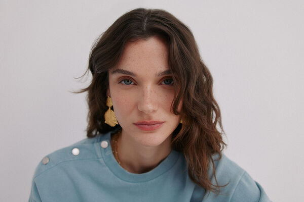 Hoss Intropia Maddie. Sudadera de cuello subido Azul