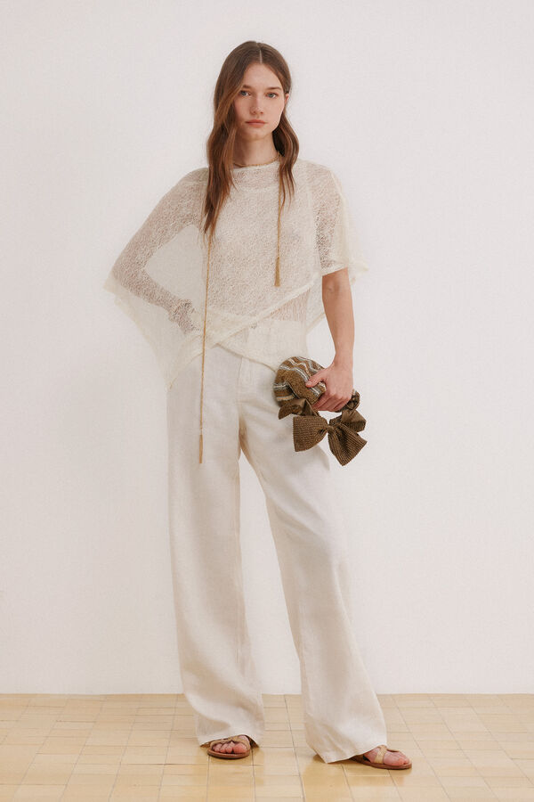 Hoss Intropia Mara. Camiseta dos en uno Marfil