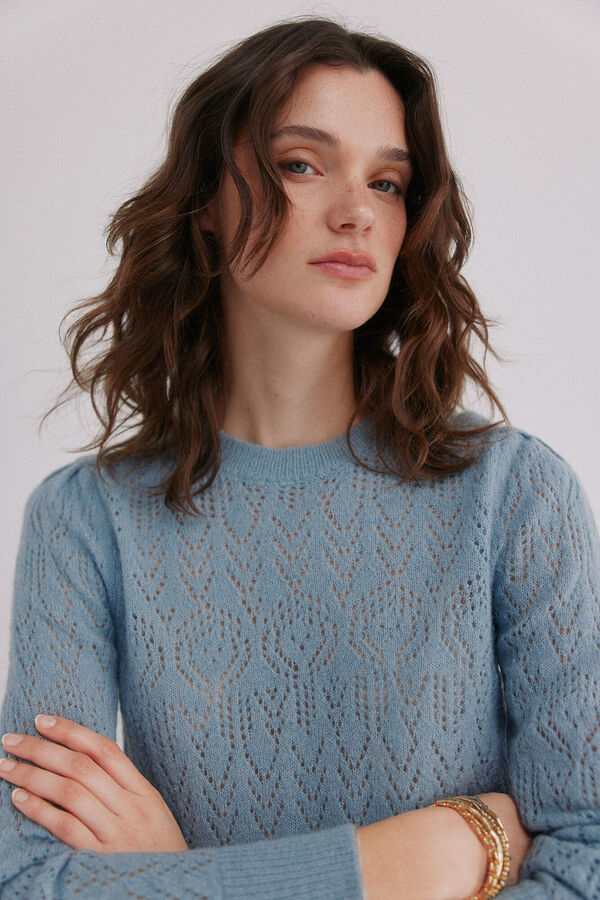 Hoss Intropia Ibbie. Jersey calado Azul