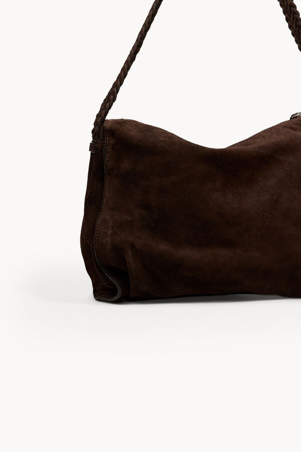 Hoss Intropia Noelia. Bolso serraje de hombro Marron oscuro