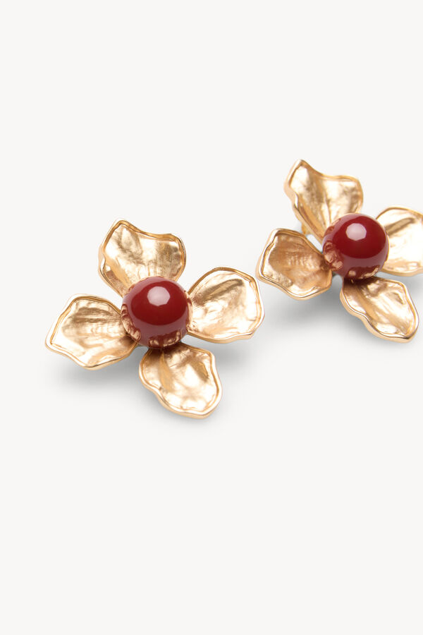 Hoss Intropia Lourdes. Pendientes flor Dorado