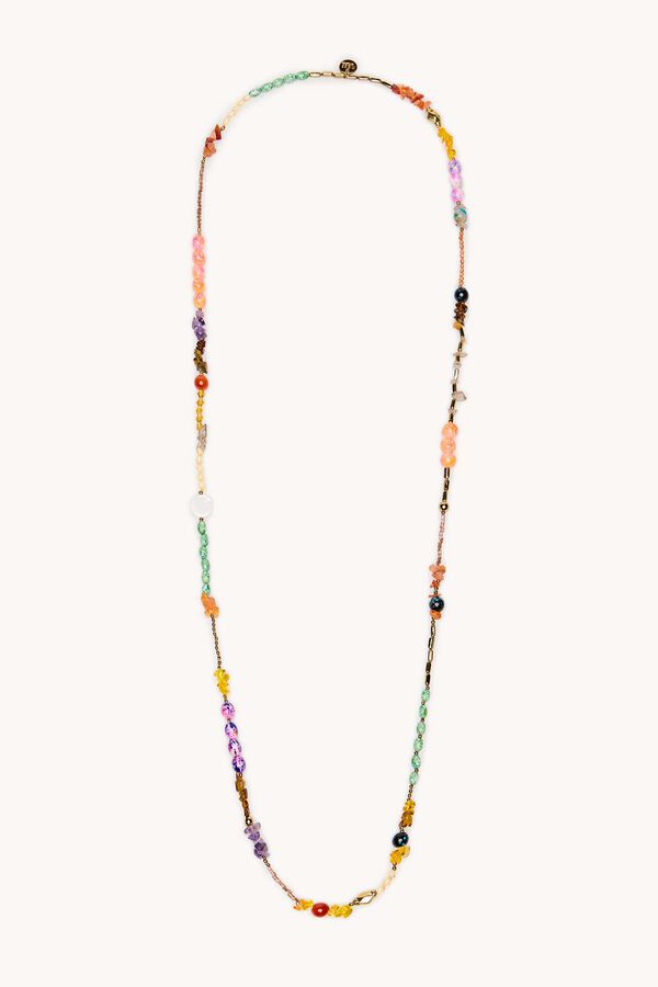 Hoss Intropia Lara. Collar piedras Dorado