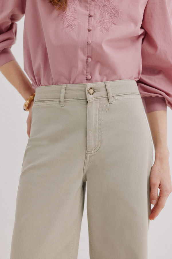 Hoss Intropia Berta. Vaqueros wide leg Gris