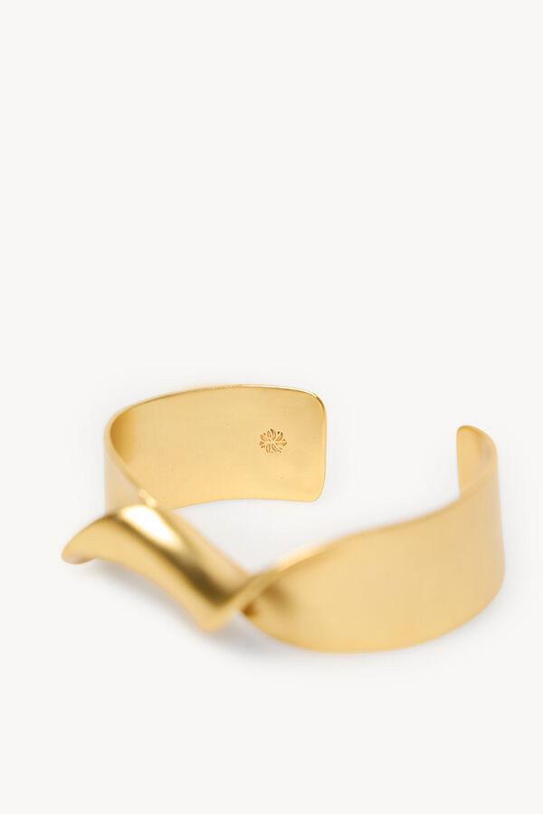Hoss Intropia Luisa. Brazalete ba&ntilde;ado en oro Dorado