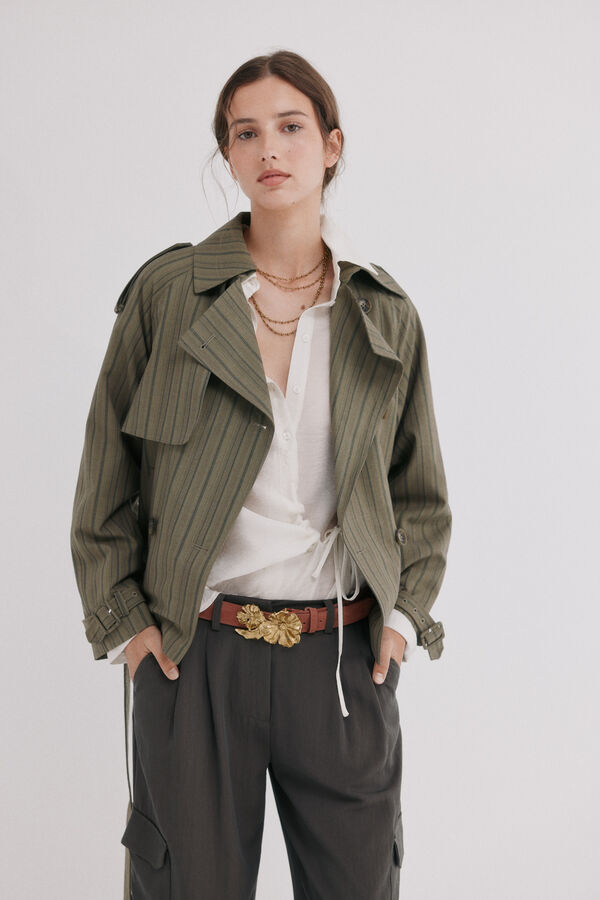 Hoss Intropia Elvira. Trench corta Verde