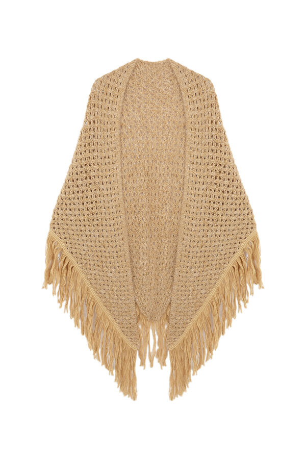 Hoss Intropia Nieves. Chal calado de flecos Dorado