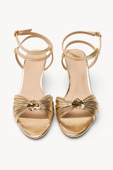 Hoss Intropia Maider. Sandalias piel tac&oacute;n medio Amarillo