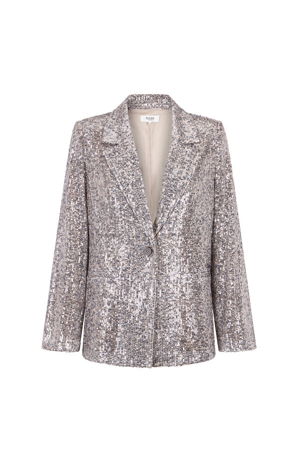 Hoss Intropia Emilia. Blazer lentejuelas Gris