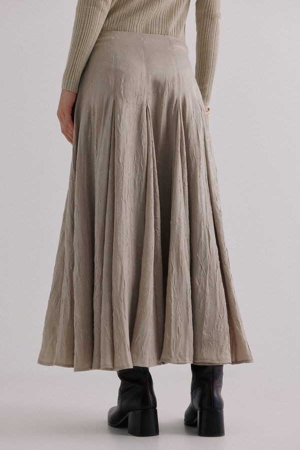 Hoss Intropia Rosa. Falda godets Gris