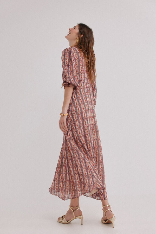 Hoss Intropia &Aacute;gueda. Vestido estampado Blanco