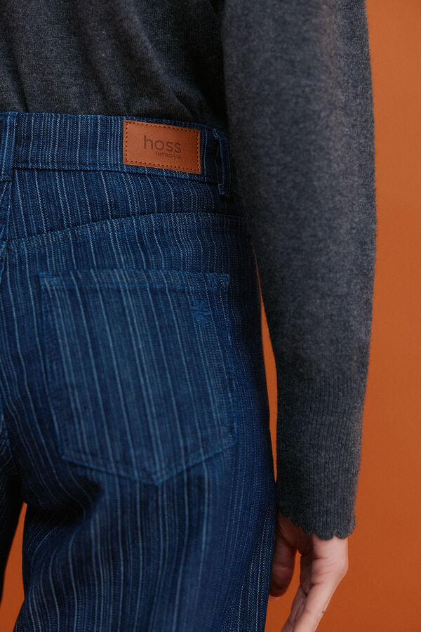 Hoss Intropia Bego&ntilde;a. Vaqueros wide leg Azul marino