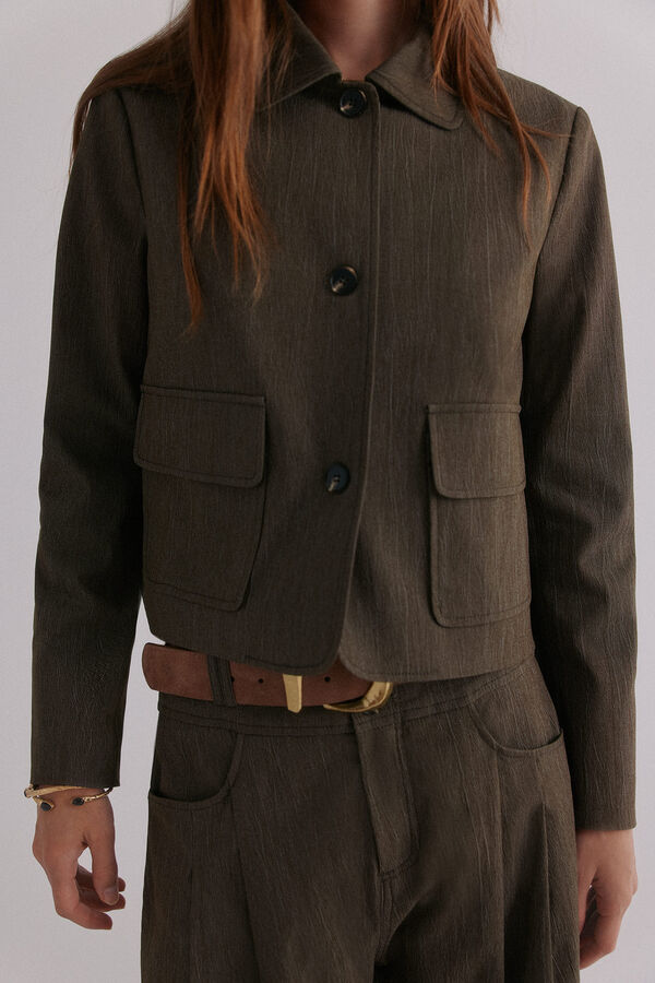 Hoss Intropia Elo&iuml;se. Chaqueta casual Kaki