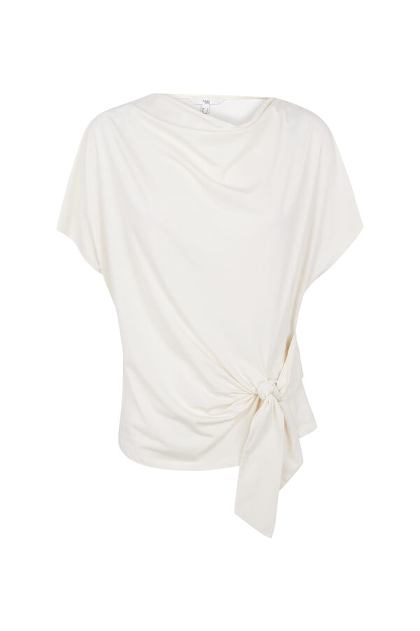 Hoss Intropia Mele. Camiseta tejido flu&iacute;do Beige