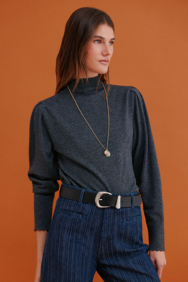 Hoss Intropia Ingrid. Jersey manga larga Gris