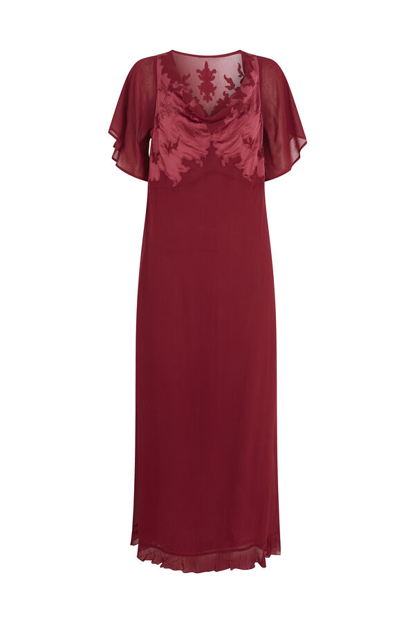 Hoss Intropia Laura. Vestido midi Granate