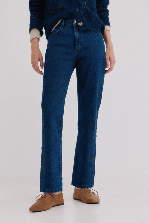 Hoss Intropia Bridgite. Jeans bootcut Azul marino