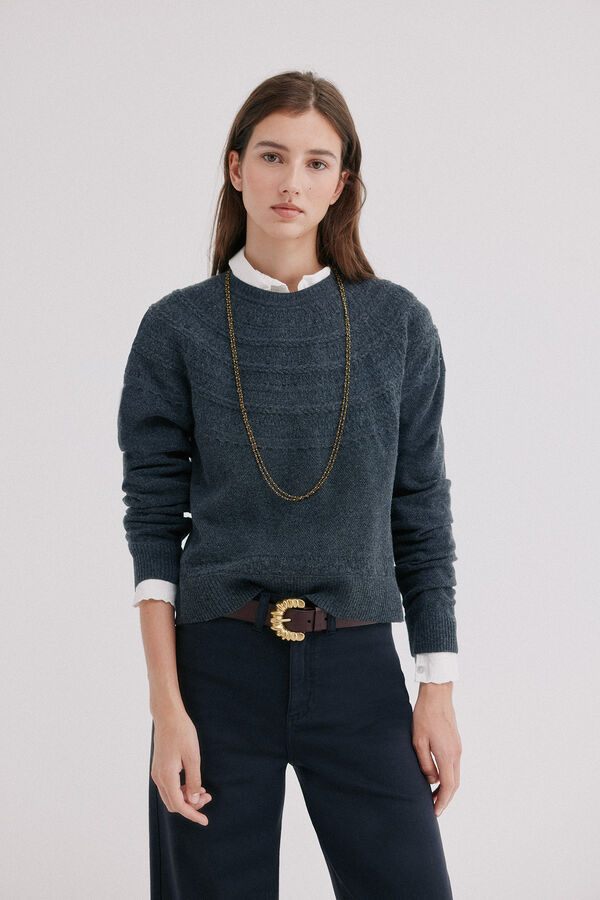 Hoss Intropia Izara. Jersey relieve Gris