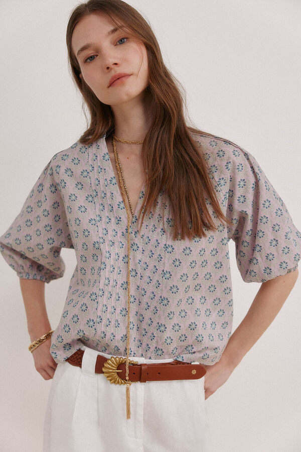 Hoss Intropia Constanza. Blusa estampada Lila