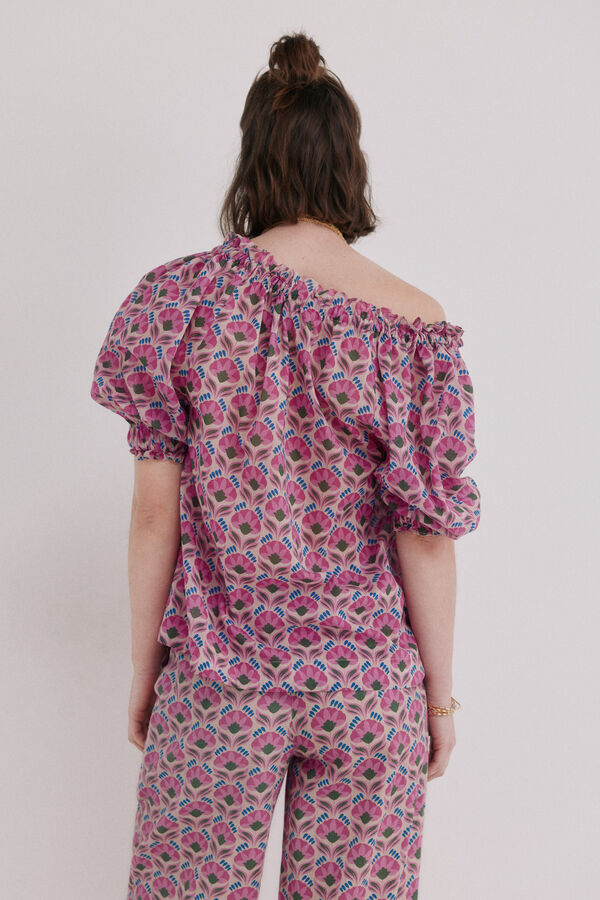Hoss Intropia Camille. Blusa floral Rosa