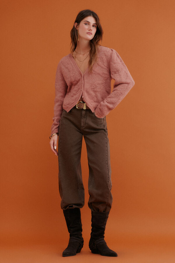 Hoss Intropia Nola. Chaqueta de tricot Rosa