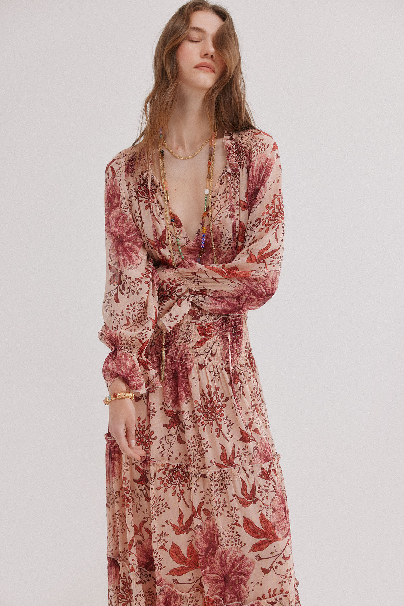 Hoss Intropia Amira. Vestido largo flu&iacute;do