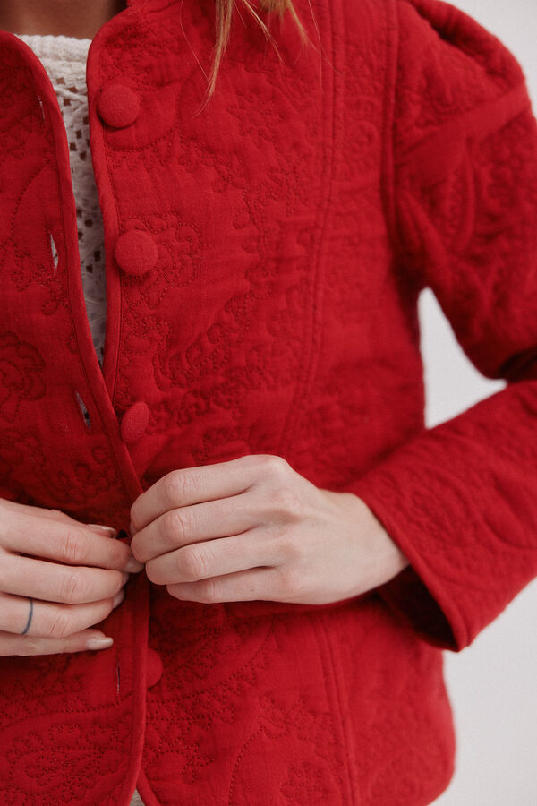 Hoss Intropia Elisa. Chaqueta acolchada corta rojo