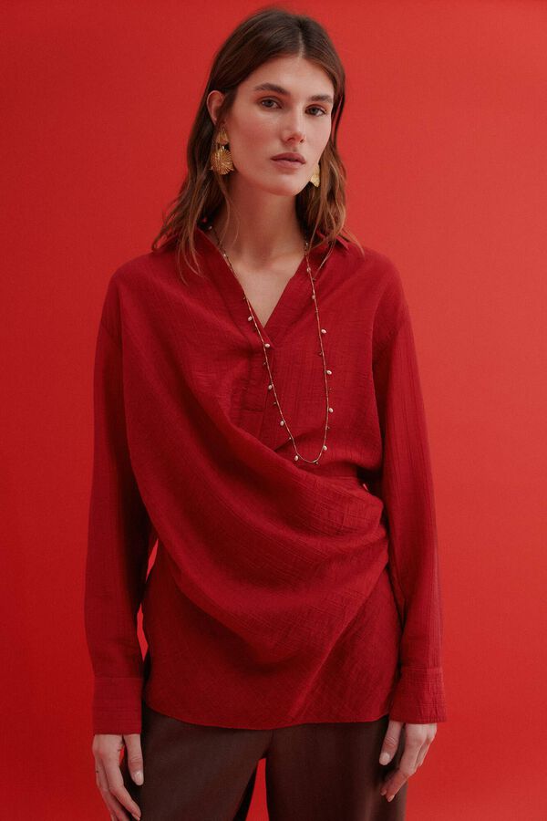 Hoss Intropia Cosette. Blusa de rayas rojo