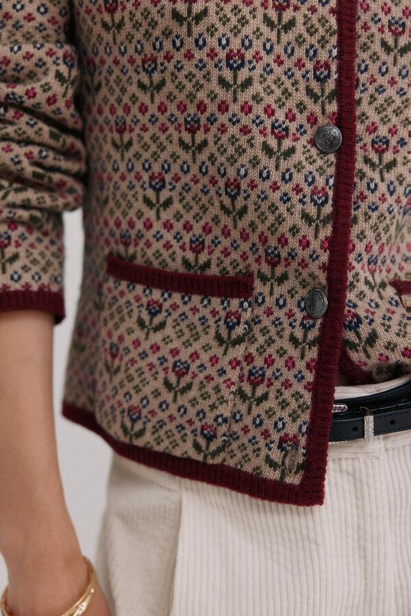 Hoss Intropia Isela. Cárdigan jacquard Multicolor