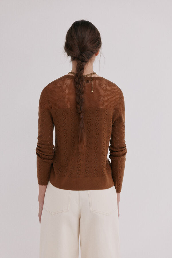 Hoss Intropia Isadora. Chaqueta calada Marron