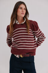 Hoss Intropia Ninnette. Jersey a rayas Granate