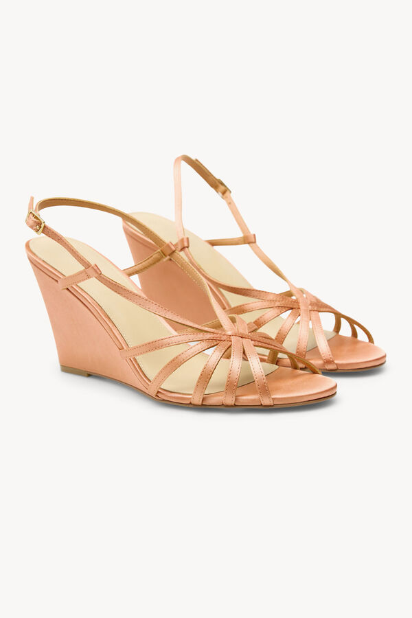 Hoss Intropia Mar&iacute;a. Sandalias de cu&ntilde;a Coral