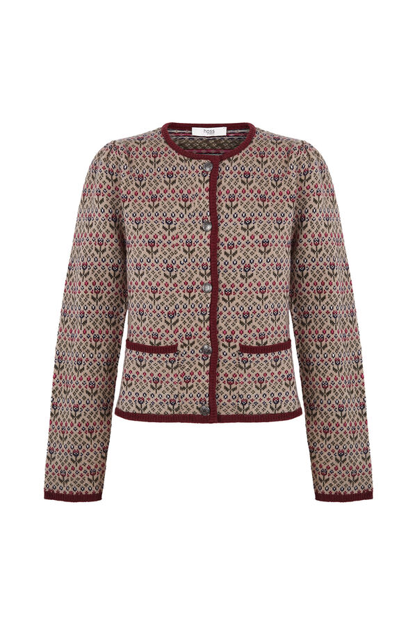 Hoss Intropia Isela. Cárdigan jacquard Multicolor