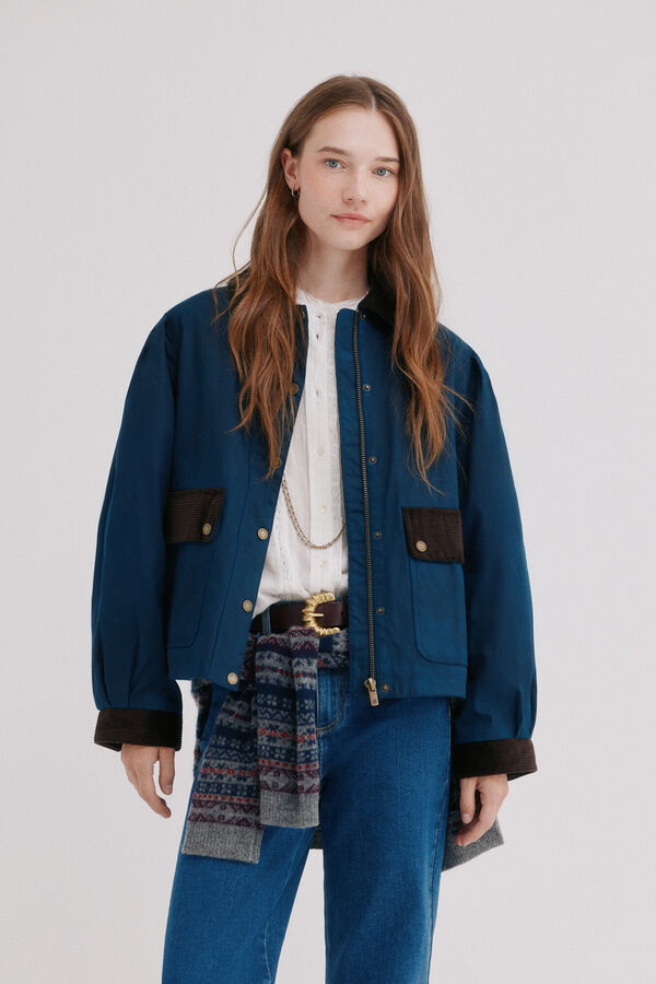 Hoss Intropia Denise. Chaqueta contrastes Azul marino
