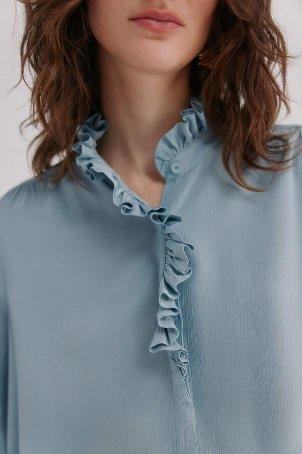 Hoss Intropia Carlota. Blusa rom&aacute;ntica Azul