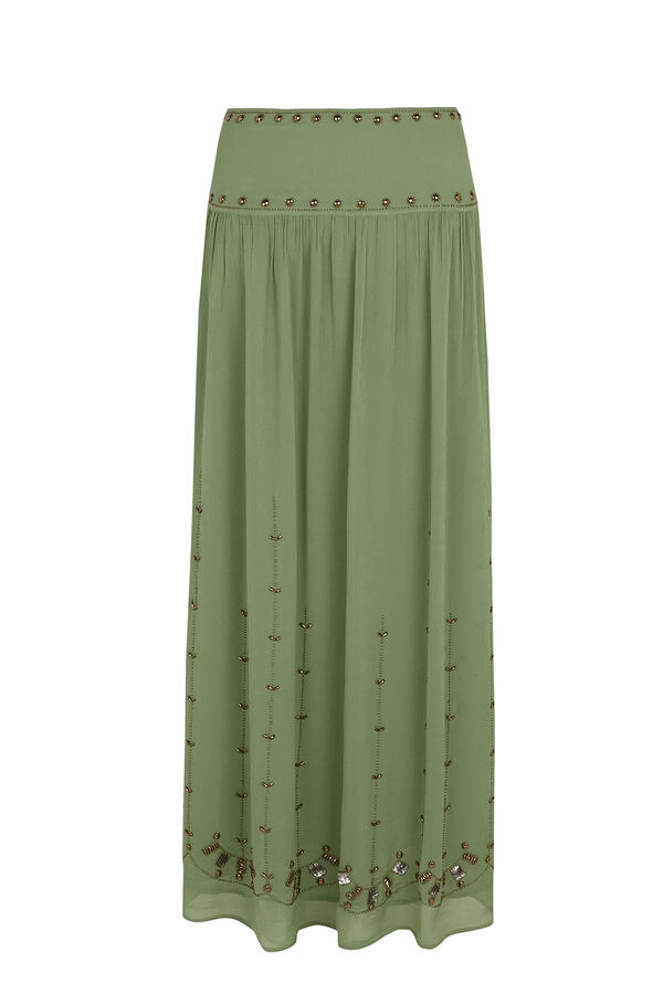 Hoss Intropia Rita. Falda abalorios Verde