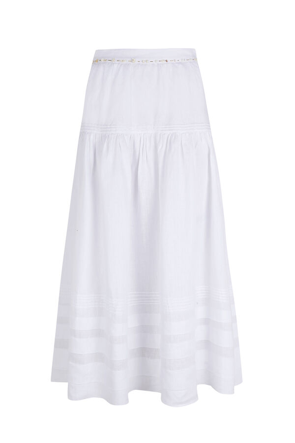 Hoss Intropia Rufina. Falda jaretas Beige