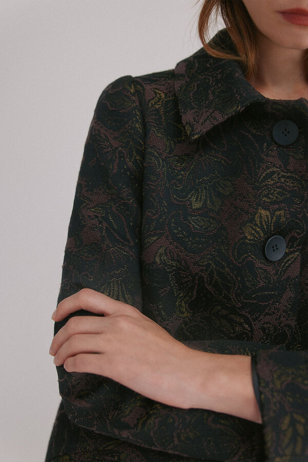 Hoss Intropia Fiorella. Levita jacquard Gris oscuro