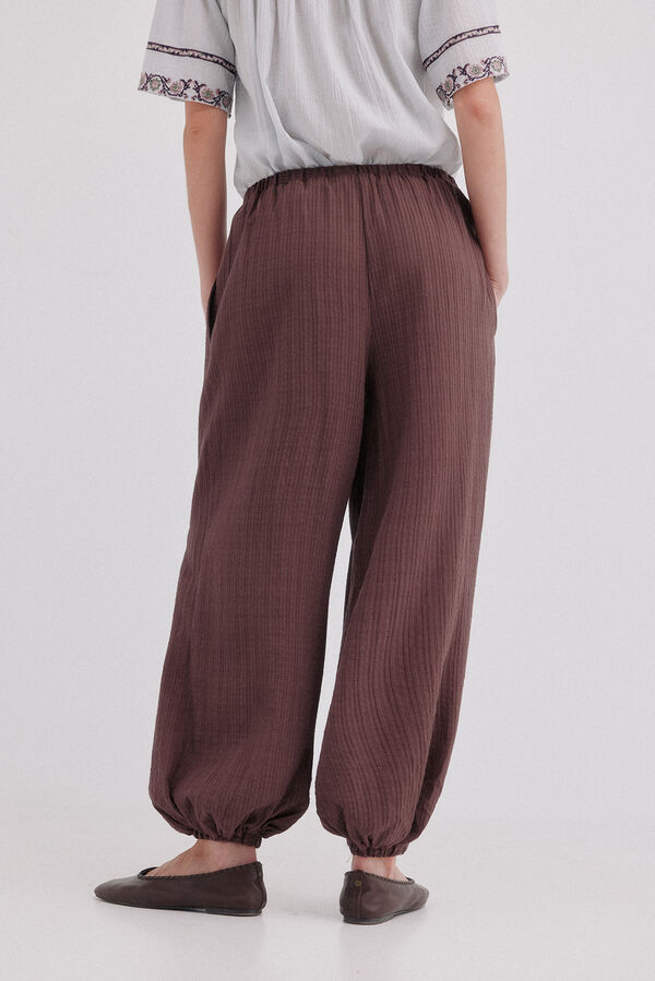 Hoss Intropia Phoebe. Pantal&oacute;n bombacho Marron
