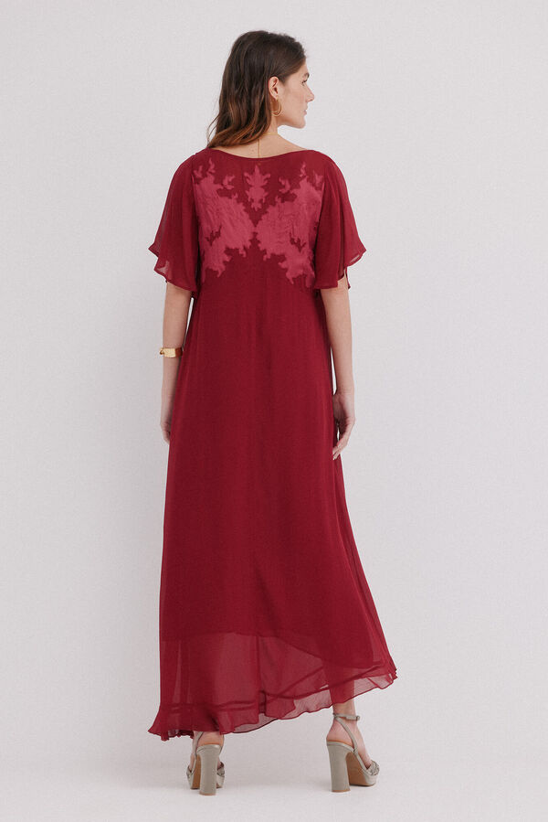 Hoss Intropia Laura. Vestido midi Granate