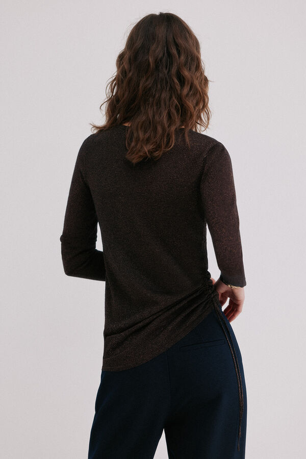 Hoss Intropia Imani. Jersey con frunces Marron