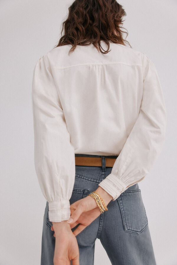 Hoss Intropia Catherine. Blusa rom&aacute;ntica Beige