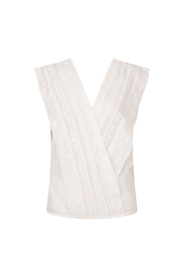 Hoss Intropia Carola. Blusa rom&aacute;ntica Blanco