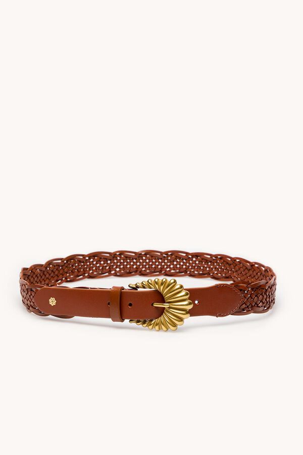 Hoss Intropia Linka. Cintur&oacute;n de hebilla Marron