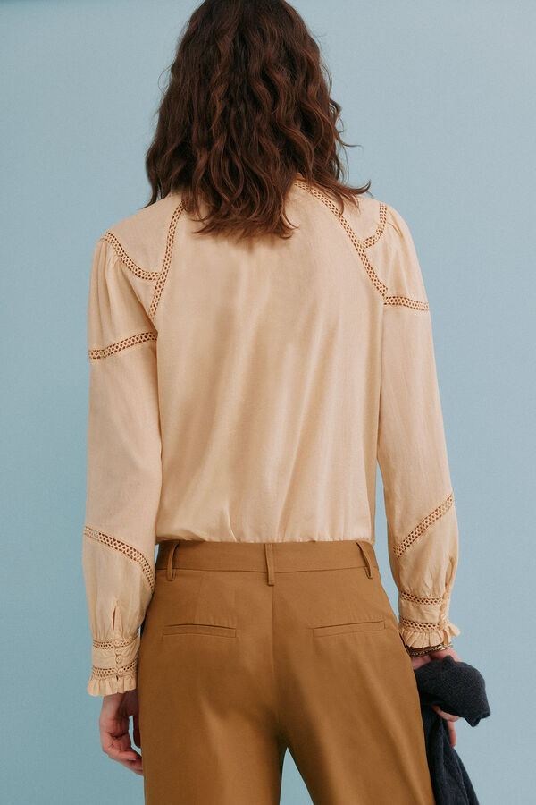 Hoss Intropia Chiara. Blusa rom&aacute;ntica Amarillo