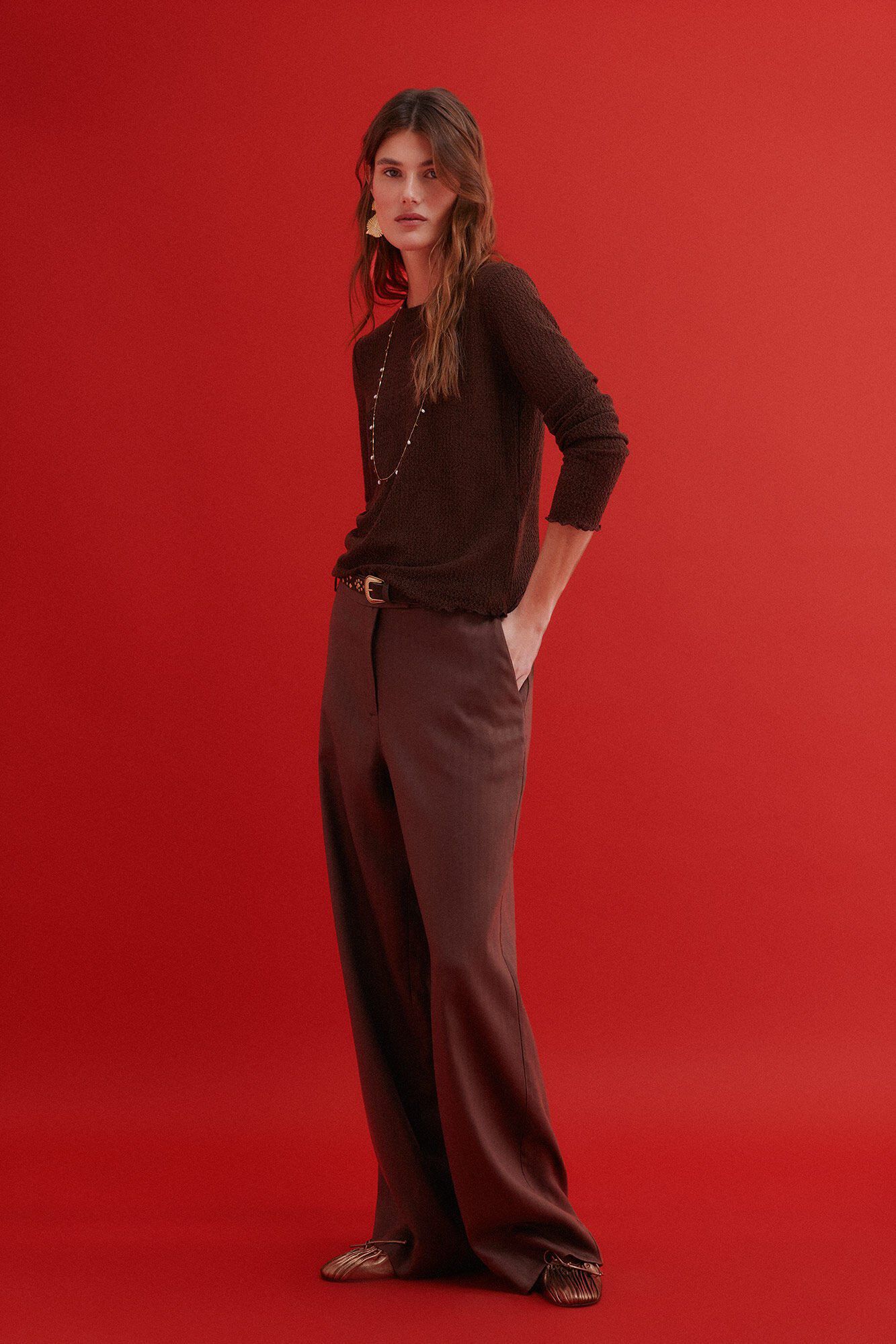 Hoss Intropia Maite. Camiseta con textura