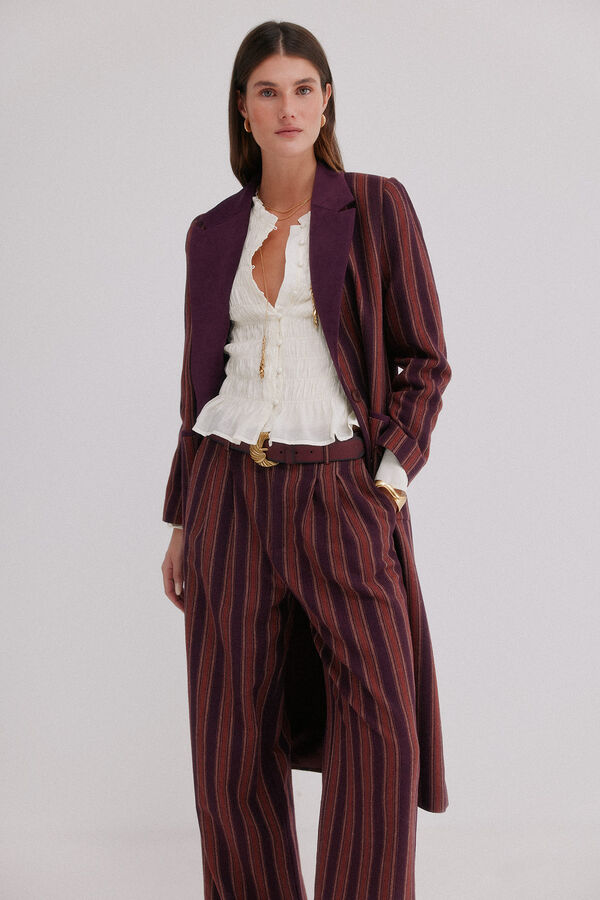 Hoss Intropia Francesca. Levita a rayas Granate